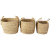 Cestino (set di 3) marrone 27x27x21-30 - 23x23x19-27 - 20x20x17x25 cm 6RO0539