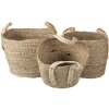Cestino (set di 3) marrone 27x27x21-30 - 23x23x19-27 - 20x20x17x25 cm 6RO0539