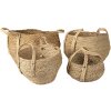 Cestino (set di 3) marrone Ø 30x23-32-Ø 27x21-30-Ø 23x18-26-Ø 18x15-23 cm 6RO0540
