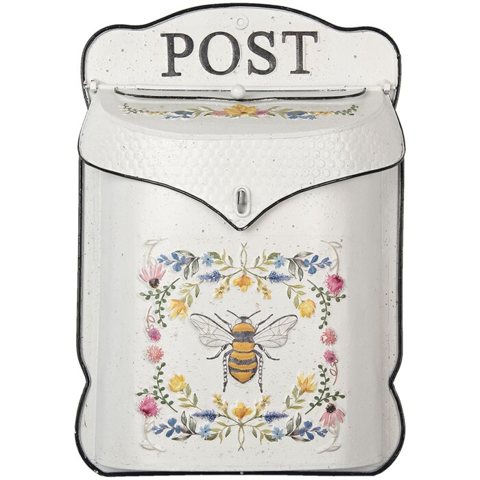 Cassetta delle lettere bianca 27x8x39 cm 6y4242