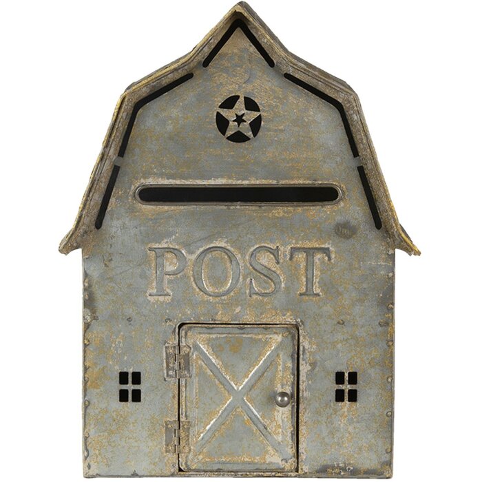 Cassetta postale grigia 26x11x35 cm 6Y4247