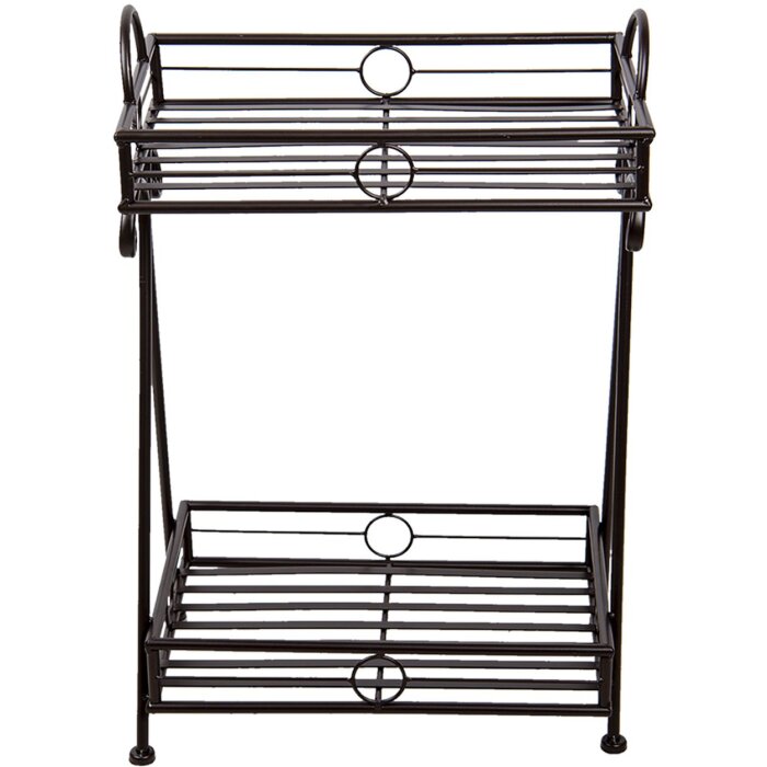 Tavolo con fioriera marrone 15x23x67 cm 6Y4277