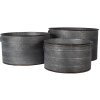 Decorazione Porta piante (set di 3) grigio Ø 51x30 - Ø 46x26 - Ø 41x23 cm 6Y4293