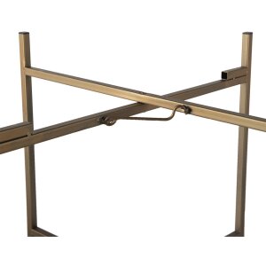 Clayre & Eef 6Y4298 Tavolino Ø 52x40 cm in metallo color rame rotondo