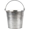 Secchio da decorazione grigio Ø 18x16-26 cm 6Y4313