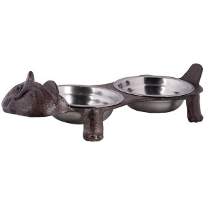 Ciotola per animali marrone 42x18x18 cm 6Y4324