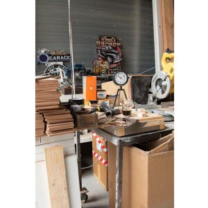Clayre & Eef 6Y4353 Cartello di testo 20x25 cm in metallo nero