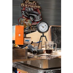 Clayre & Eef 6Y4353 Cartello di testo 20x25 cm in metallo nero
