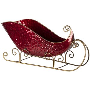 Decorazione Slitta rossa 36x18x22 cm 6Y4442