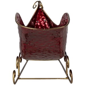 Decorazione Slitta rossa 36x18x22 cm 6Y4442