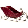 Decorazione Slitta rossa 36x18x22 cm 6Y4442