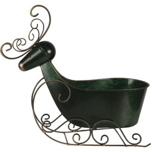 Decorazione Slitta verde 34x17x37 cm 6Y4444