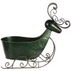 Decorazione Slitta verde 34x17x37 cm 6Y4444