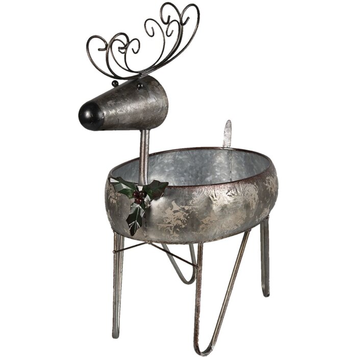 Porta piante grigio 35x28x54 cm 6Y4450