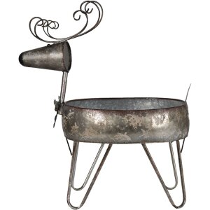 Porta piante grigio 35x28x54 cm 6Y4450