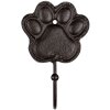 Clayre & Eef 6Y4558 Gancio da parete Paw Print marrone 8x5x13 cm