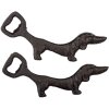 Apribottiglie Dog marrone 17x8 cm 6Y4567