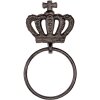 Porta asciugamani ospite marrone 13x4x15 cm 6Y4576