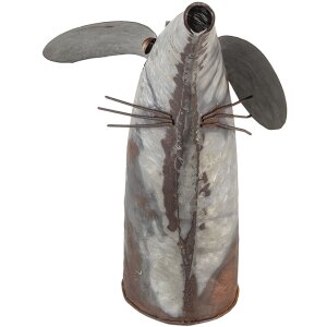 Clayre & Eef 6Y4601 Accessori per la casa Annaffiatoio 40x15x30 cm Metallo Grigio Mouse