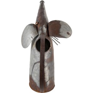 Clayre & Eef 6Y4601 Accessori per la casa Annaffiatoio 40x15x30 cm Metallo Grigio Mouse