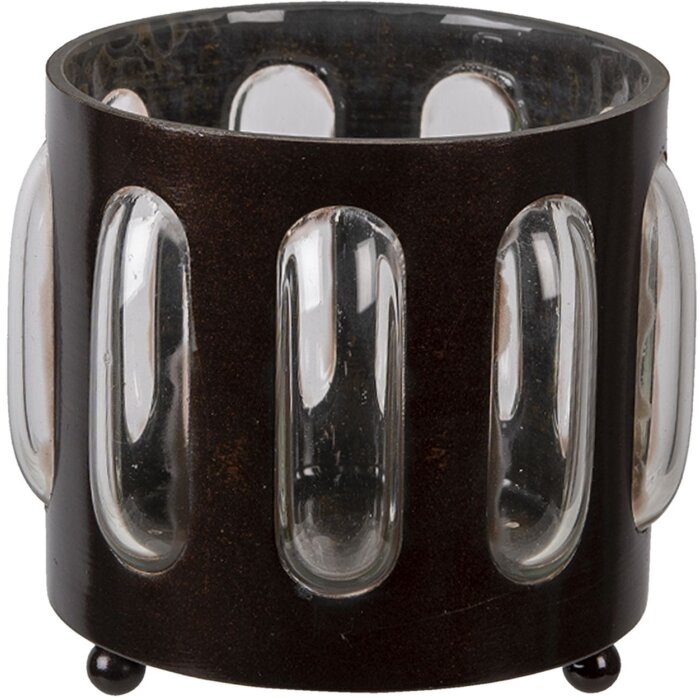 Porta tealight - porta candele marrone Ø 11x13 cm 6Y4627