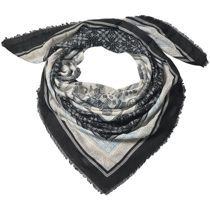 Sciarpa nera 140x140 cm JZSC0546Z