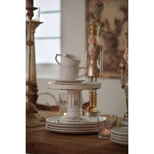 Tazza da caffè con piattino crema ø 15x8 cm - 120 ml plks