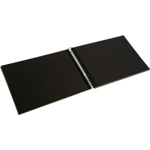 Album a spirale Goldbuch in canapa per cancelleria Verde fumo 24x17 cm 40 pagine nere