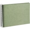 Album a spirale Goldbuch in canapa per cancelleria Verde fumo 24x17 cm 40 pagine nere