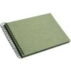Album a spirale Goldbuch in canapa per cancelleria Verde fumo 24x17 cm 40 pagine nere