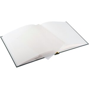 Goldbuch Album fotografico in canapa verde notte 30x31 cm 60 pagine bianche