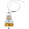 Walther foto corda pimp e creare con magneti di legno nero 1,5 m argento