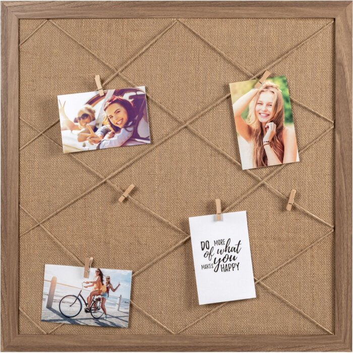 Walther Memoboard Solid 60x60 cm marrone