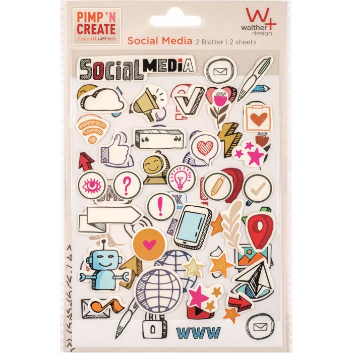 Walther Sticker Social Media PIMP E CREA