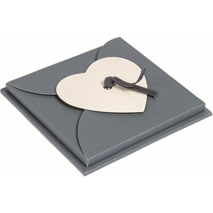Leporello PIMP AND CREATE cuore design 11 foto 10x10 cm grigio