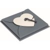 Leporello PIMP AND CREATE cuore design 11 foto 10x10 cm grigio