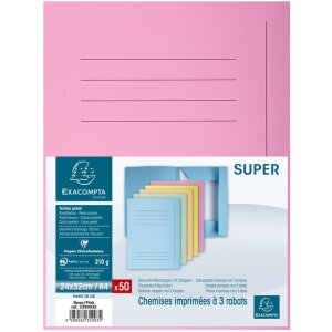 OfficeBuddy SUPER 210 Cartelle Rosa 24x32cm 50 pezzi A4