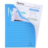 EXACOMPTA Cartelle a finestra 160g blu intensivo A4 senza plastica 100 pz.