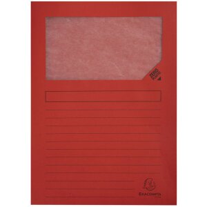 Cartelle a finestra Exacompta 160g DIN A4 colorate 100pz 22x31cm Eco-Friendly