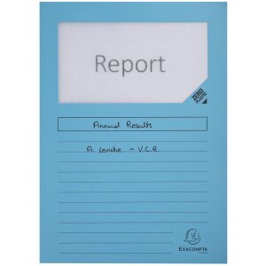 Cartelle a finestra Exacompta 160g DIN A4 colorate 100pz 22x31cm Eco-Friendly