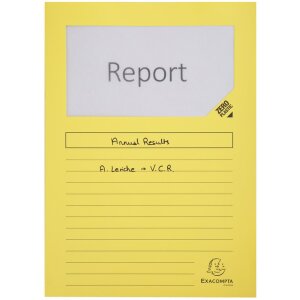 Cartelle a finestra Exacompta 160g DIN A4 colorate 100pz 22x31cm Eco-Friendly