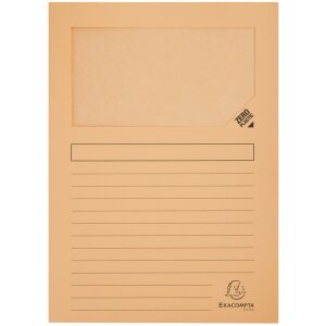 Cartelle a finestra Exacompta 160g DIN A4 colorate 100pz 22x31cm Eco-Friendly