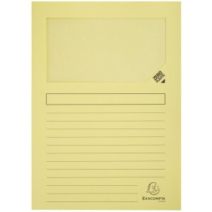 Cartelle a finestra Exacompta 160g DIN A4 colorate 100pz 22x31cm Eco-Friendly