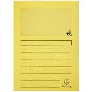 Cartelle a finestra Exacompta 160g DIN A4 colorate 100pz 22x31cm Eco-Friendly
