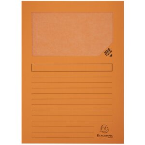Cartelle a finestra Exacompta 160g DIN A4 colorate 100pz 22x31cm Eco-Friendly