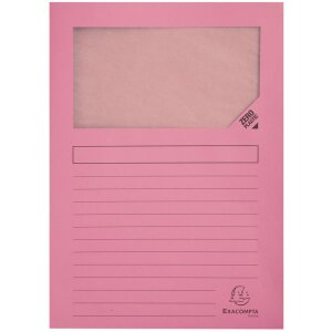 Cartelle a finestra Exacompta 160g DIN A4 colorate 100pz 22x31cm Eco-Friendly
