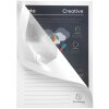 Exacompta 100 Cartelle a finestra DIN A4 160g senza plastica SUPER Bianco