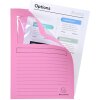 EXACOMPTA 55500E Cartella a finestra SUPER Rosa A4 160g 100 pezzi Eco