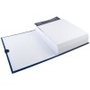 Cartella portadocumenti Exacompta con dorso elastico e cinturino in velcro A4 Blu scuro