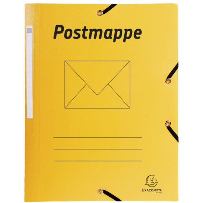 Cartella postale A4 in polipropilene giallo